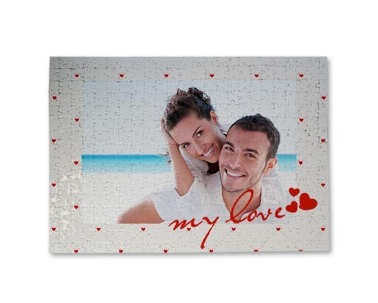 La grafica piena di cuori per un puzzle originale