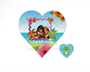 Puzzle a cuore in legno - Puzzle Cuore Masonite Puzzle a cuore in legno - Puzzle Cuore Masonite