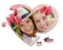 Puzzle a Cuore A4 Tulipani - Puzzle Cuore Personalizzato A4 Puzzle a Cuore A4 Tulipani - Puzzle Cuore Personalizzato A4
